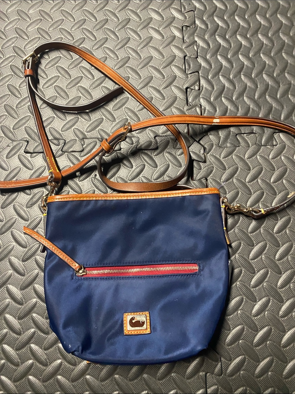 Dooney & Bourke Wayfarer Nylon Hobo Navy Blue Crossbody Shoulder Bag